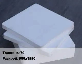 Капролон плита 70 580х1550